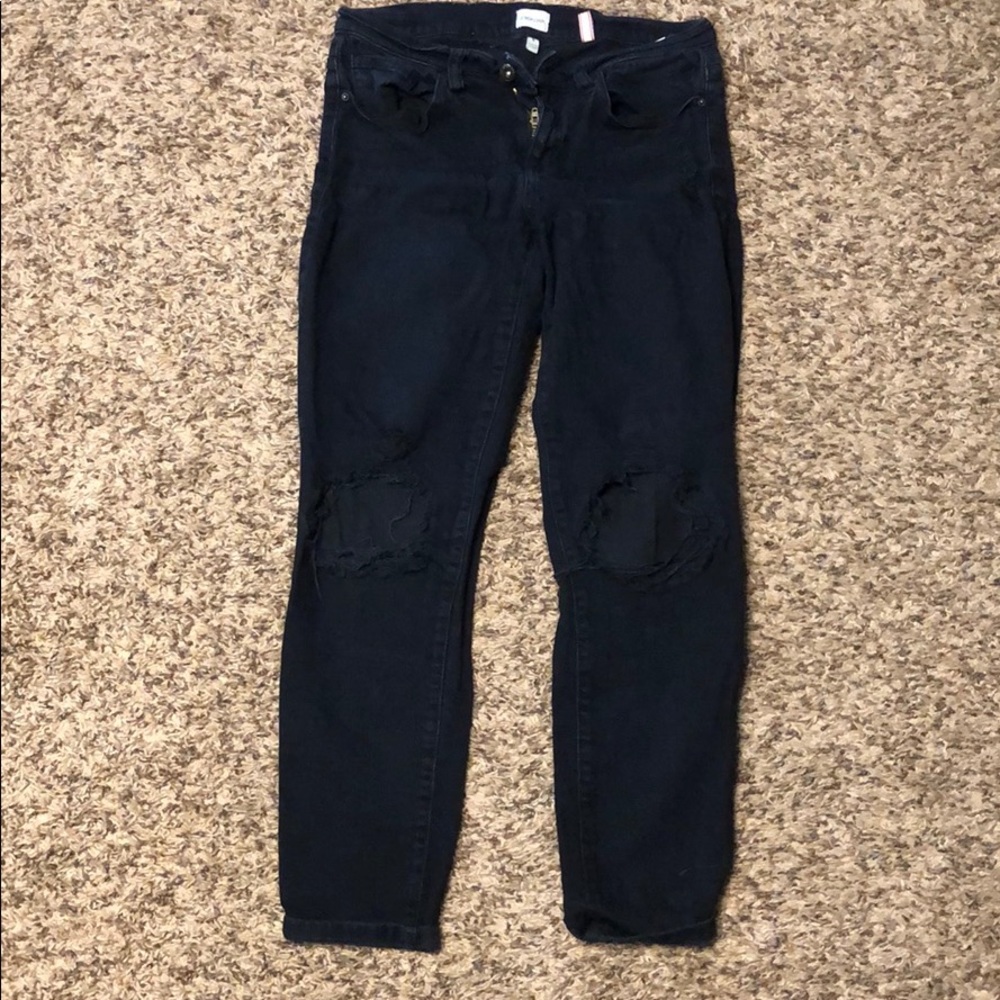 Black distressed sneak peak pants 5